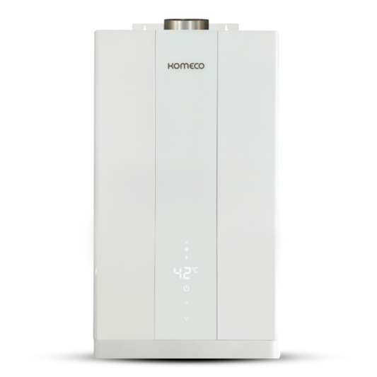 AQUECEDOR DE ÁGUA A GÁS DIGITAL, KOMECO, 16l/min, BRANCO